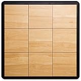 SnapFloors 3X3 Modular Dance Floor Kit (3' x 3'), 21 Piece (Light Maple)