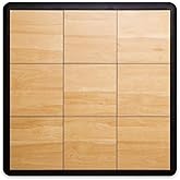 Big Floors Portable Dance Floor, Interlocking Dance Floor Tiles, Lightweight Plastic Modular Kit (3' X 3'), Light Maple Finish, 21 Piece (9 Sq Ft)