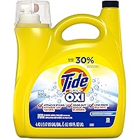 Tide Simply + Oxi Liquid Laundry Detergent, Refreshing Breeze, 96 Loads, 150 Fl Oz