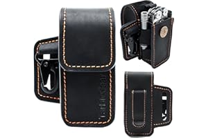 TarbicGear Leather Multitool Sheath for Belt, Multitool Holster with Belt Clip for Men, Pocket Organizer for Work, Fits for Leatherman, SOG, Gerber Tools