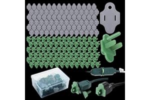 Maasechs 110 Sets Green Weatherproof Gaskets and Plug Protectors Covers Outdoor Cover Extension GFCI Cord Christmas Lighting Installation Weatherproof Kit Outdoor Stop Tripping