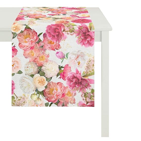 APELT Läufer Baumwolle Rot 40 x 140 x 0.5 cm