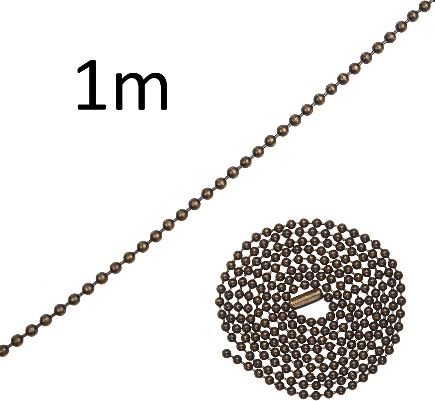 Light and Fan Pull Chain, Fan Pull Chain (12.5 inches), Light Pull Chain (13.6 inches) - Image 3