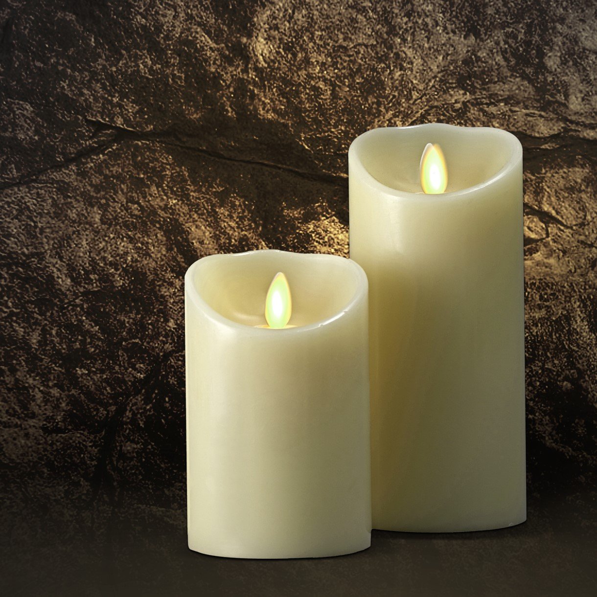 Luminara Moving Wick Flameless Candle, TimerRemote IncludedVanilla