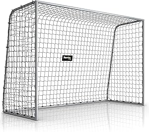 Racetex Fussballtore für Garten Kinder [WETTERFEST] - Fußballtor Kinder und Erwachsene mit stabilem Metallrahmen und Erdankern – Komfortabel aufzubauendes Fußball Tor