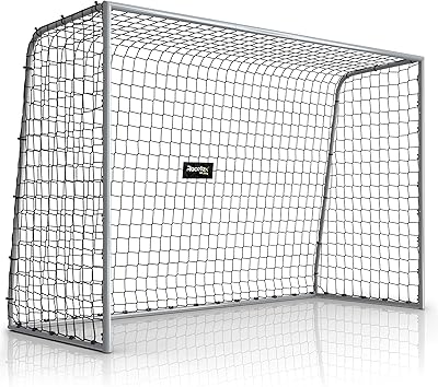 Racetex Fussballtore für Garten Kinder [WETTERFEST] - Fußballtor Kinder und Erwachsene mit stabilem Metallrahmen und Erdankern – Komfortabel aufzubauendes Fußball Tor
