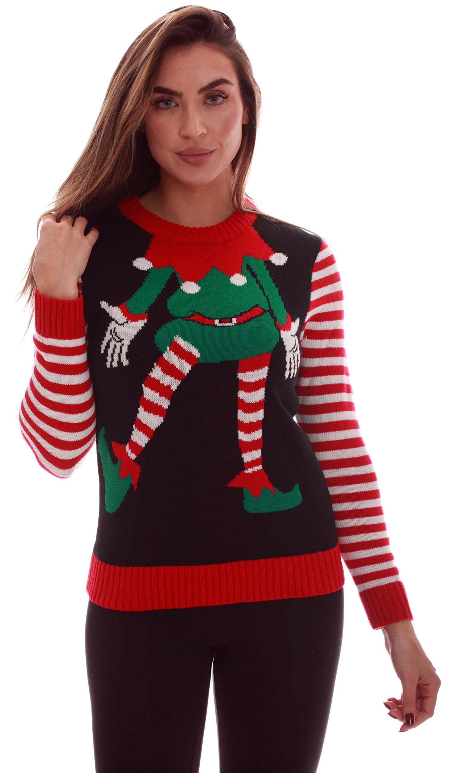 Blueberi Boulevard Womens Ugly Christmas Sweater - Sweaters for Women