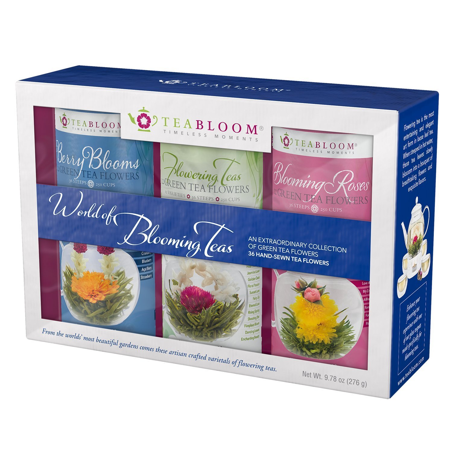 Teabloom Flowering Teas Gift Set Collection 36 Assorted Blooming Teas in a 688907971397 eBay