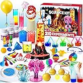 UNGLINGA 210 Experiments Science Kit for Kids, Boys Girls Birthday Toys Gifts Idea, Chemistry Set, Volcano, S.T.E.M Science Educational Project