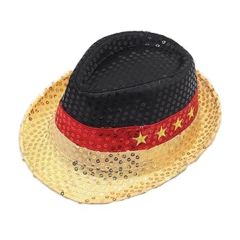 Fanartikel Pailletten Hut EM & WM Trilby Hut 8 Länder