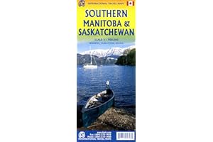 Southern Manitoba and Southern Saskatchewan Travel map 1:900K- 2025 EDI