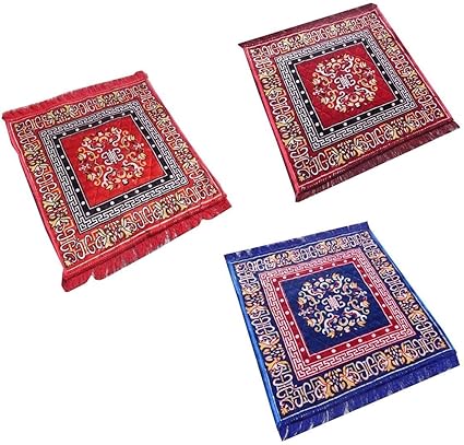 Yellow Weaves Multicolour Pooja Aasan Mats (2 Ft x 2 Ft) (3)