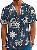 Hawaiian Shirts for Men Summer Beach Casual Short