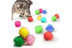 MERIC CoCoo 20-Pack Cat Toy Sparkle Ball Jumbo Pack, Unleash Your Cat’s Inner Lion, No More Flabby Tummy, Get your Kitty Fit again with These Sparkly Balls, Ideal for Multi-Cat homes, Bond over Play