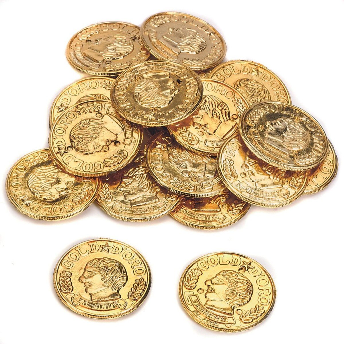 Plastic Gold Coins