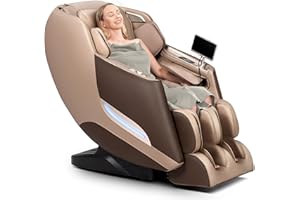 MAZZUP Massage Chair, 3D Massage Chair Full Body, Zero Gravity Shiatsu Massage Chair Recliner W/Heating, SL Track, Wireless Charger, Bluetooth Speaker, Foot Rollers, 12 Auto Modes Air Compression