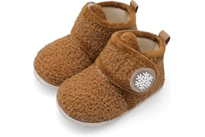FEETCITY Baby Booties Girls Boys Infant Slippers First Walkers Shoes Warm Socks Newborn Crib Shoes
