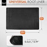 Nyxi 5 Piece Rubber Car Mat Set Front Rear Boot 120x80cm Universal view 3