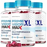 (3 Pack) Prime Vigor XL Max - PrimeVigor XL Max Gummies for Men - Maximum Strength, Prime Vigorxl Male Gummys, PrimeVigorMax Advanced Formula, Primevigorgummies Supplement, 180 Gummies for 3 Months