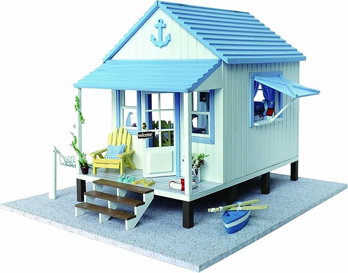 Amazon 別荘シリーズ 海岸沿いの別荘 ミニチュアハウス手作りキット A 001 工作 雑貨 インテリア Morefun 初心者 人形 おもちゃ ホビー プラモデル 通販