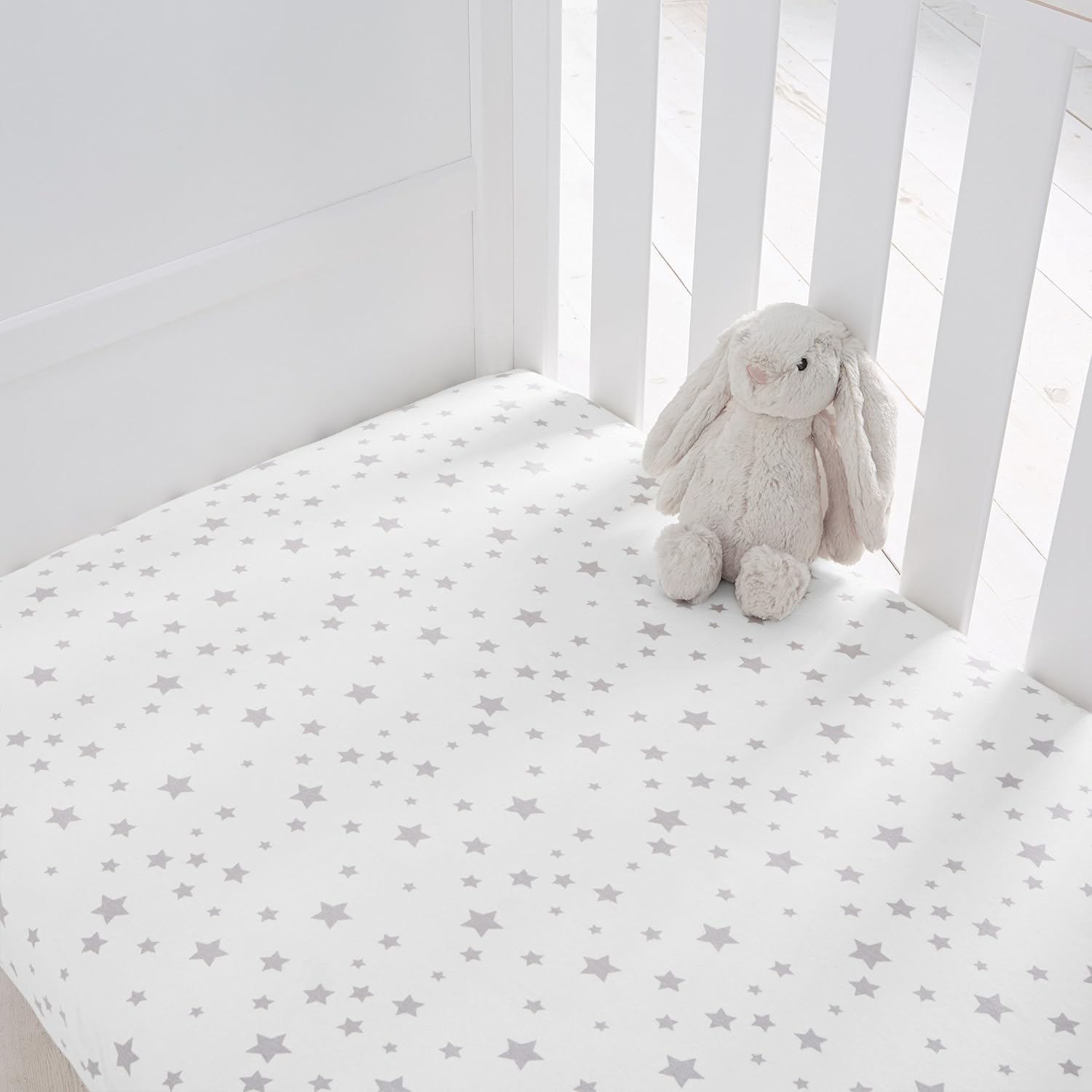 grey cot sheets
