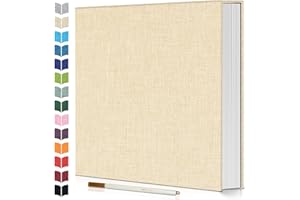 Artfeel Photo Album Self Adhesive Scrapbook,Large Photo Book for 4x6,5x7,8x10 Pictures,DIY Album for Baby Wedding Family Travel Birthday,with Metallic Pen and Scraper