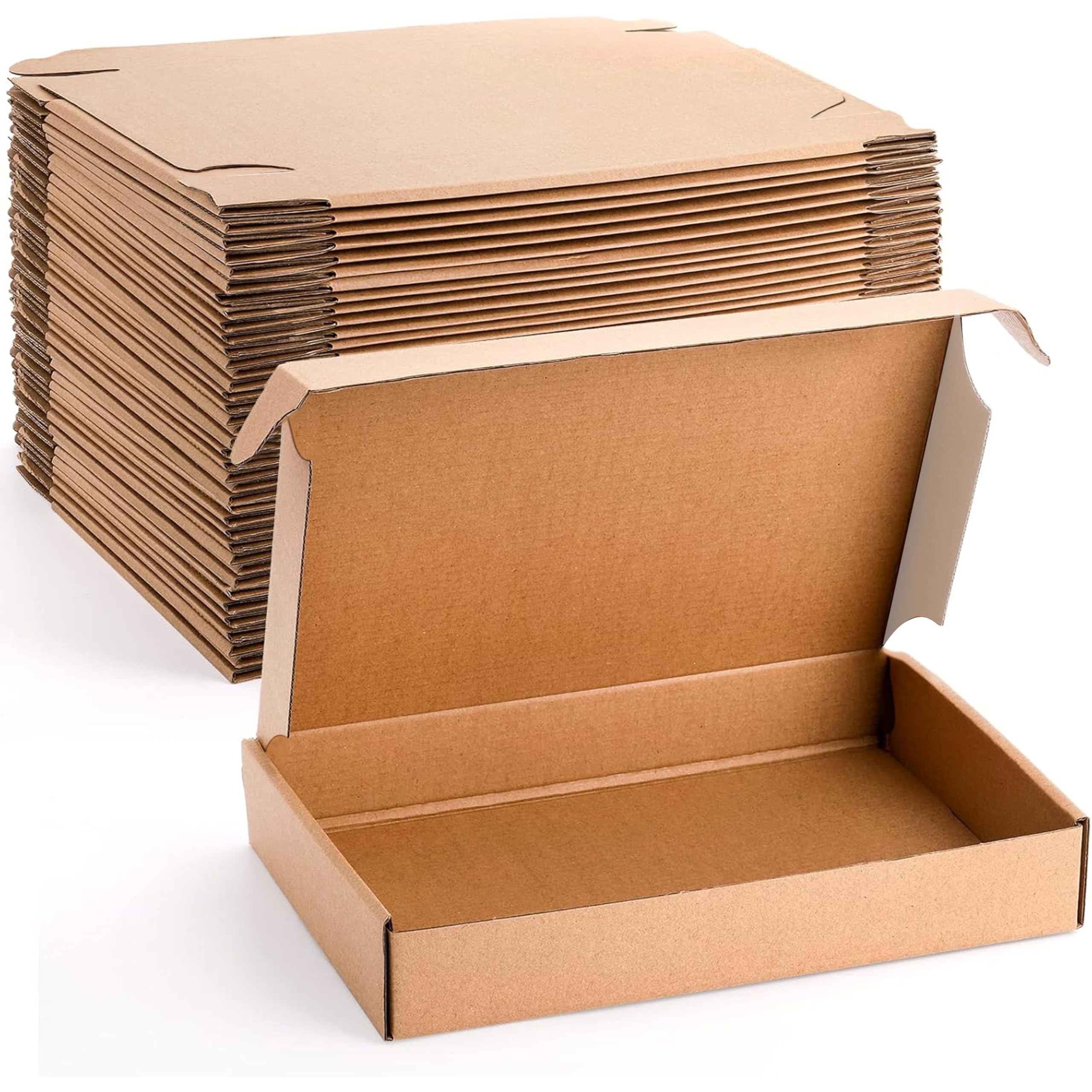 Photo 1 of Cedilis 30 Pack 12x8x2 Inches Shipping Boxes, Brown Corrugated Cardboard Mailer Boxes, Medium Mailing Boxes for Shipping Packing Small Business