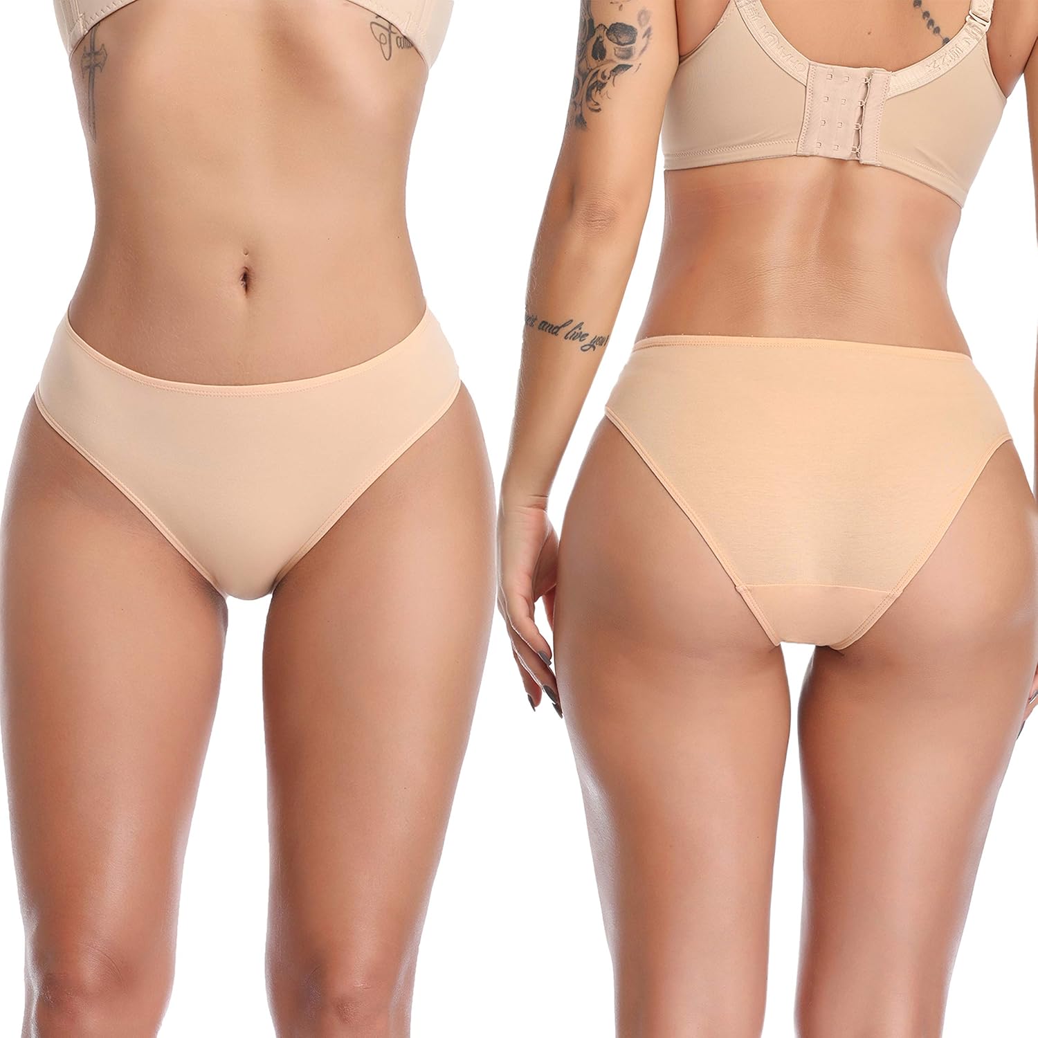 Underwear Women Cotton Soft Bikini Panties Breathable Stretchy Hipster Low Waist Briefs for Ladies (Multicolor) at  Women’s Clothing store
