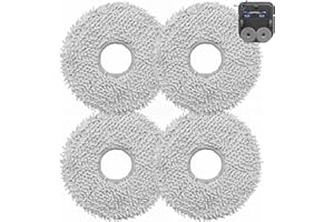DianSung 4pcs Moppad for ECOVACS DEEBOT X2 Omni, X2 Combo, T30 Pro Omni, X1 Omn, X1e Omni, X1 Turbo,T10, T20, T20 Omni,T20 Max,T20 Pro Robot Vacuum Cleaner Replacement Part