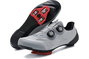 DUNPAI Unisex Cycling Shoes Compatible with Peloton Indoor Outdoor Road Bike Riding Shoes for Men Women with Delta Cleats