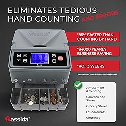 Cassida C300 Professional USD Coin Counter, Sorter