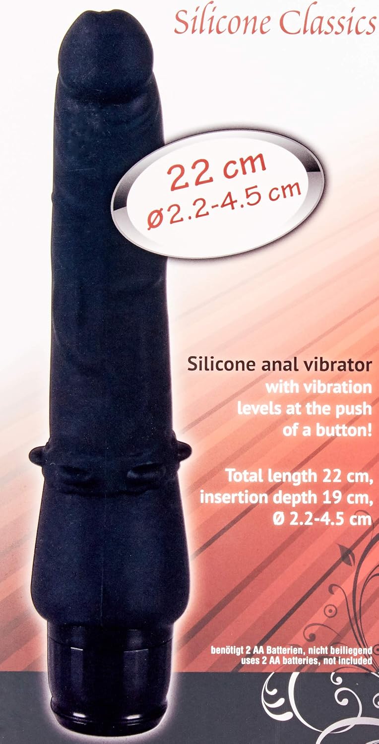 You2Toys Classic Silicone Black Anal Vibe - Image 3