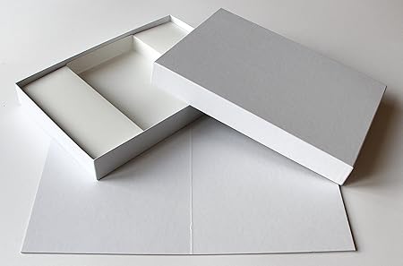 Spieltz Brettspiel Selber basteln DIY Spiel / Blanko Brettspiel Zum Selbstgestalten (Spielplan + Schachtel weiß, Größe Medium