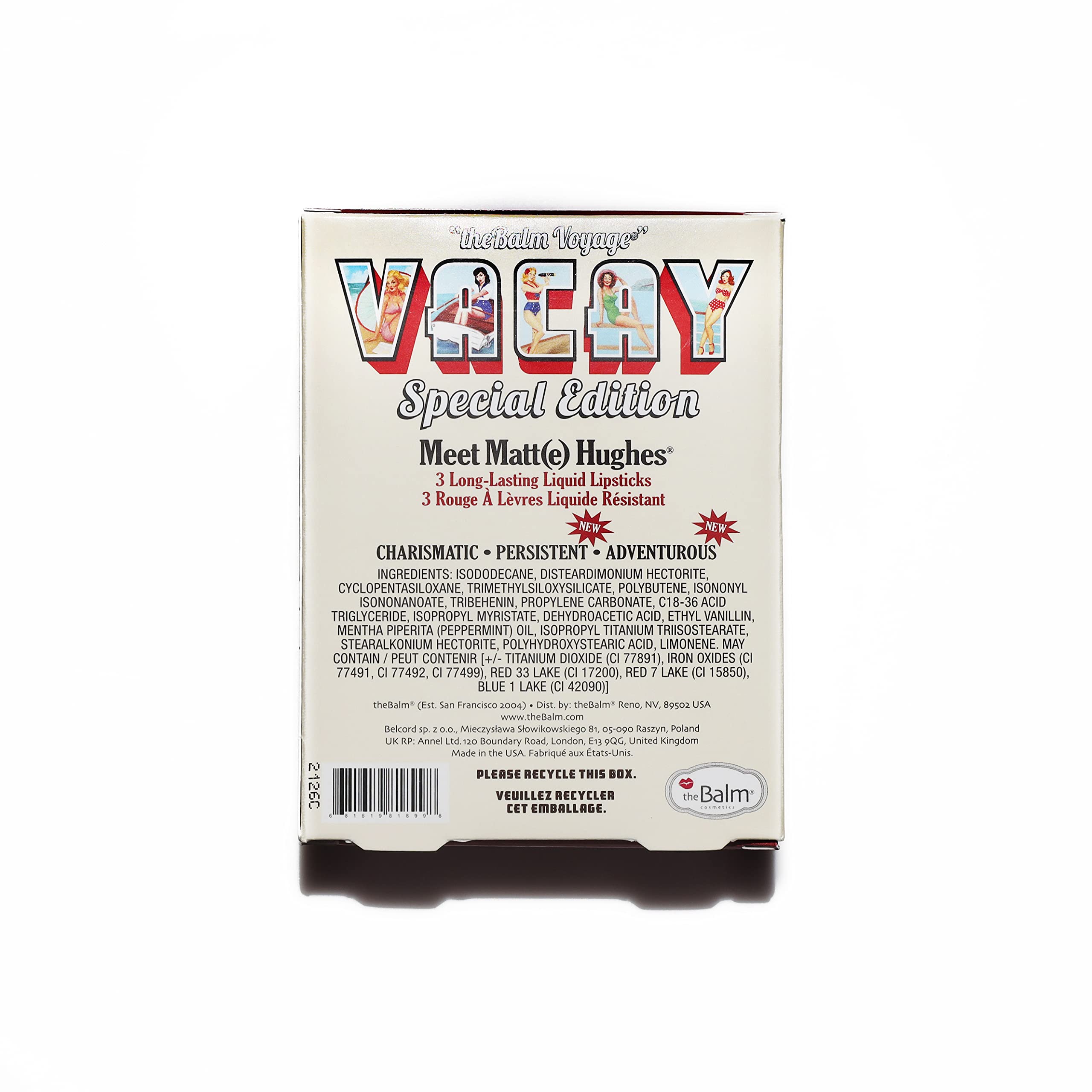 theBalm Voyage Vacay Special Edition Matte Lip Trio