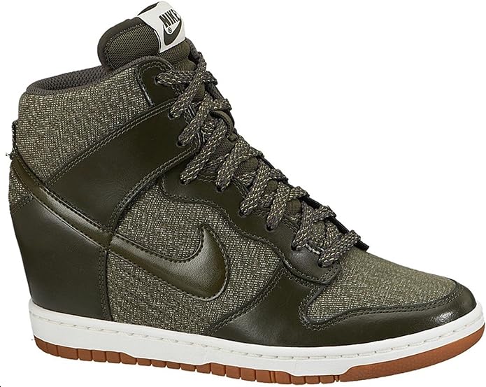 nike womens dunk sky hi essential wedge shoes
