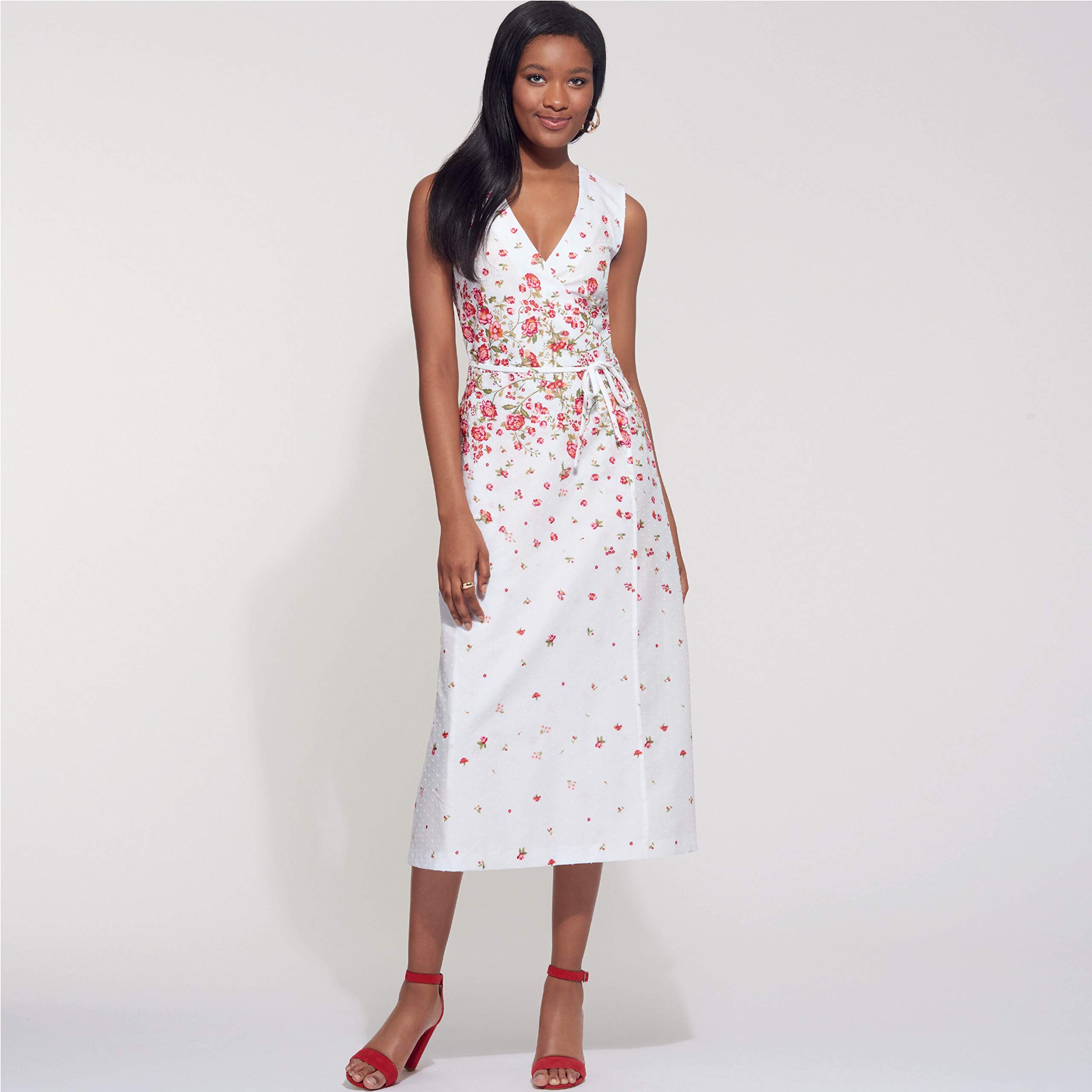 NewLook Pattern N6600 Misses' Wrap Dress White one Size