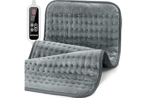 Extra Large Heating Pad for Back Pain Relief - 33"x17" Electric Heat Pad,6 Heat Settings &4 Auto Off, Machine Washable,Overhe