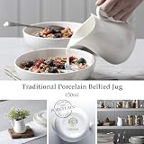 WM Bartleet & Sons Porcelain Traditional Jug 450 ml ¾ pint White view 2