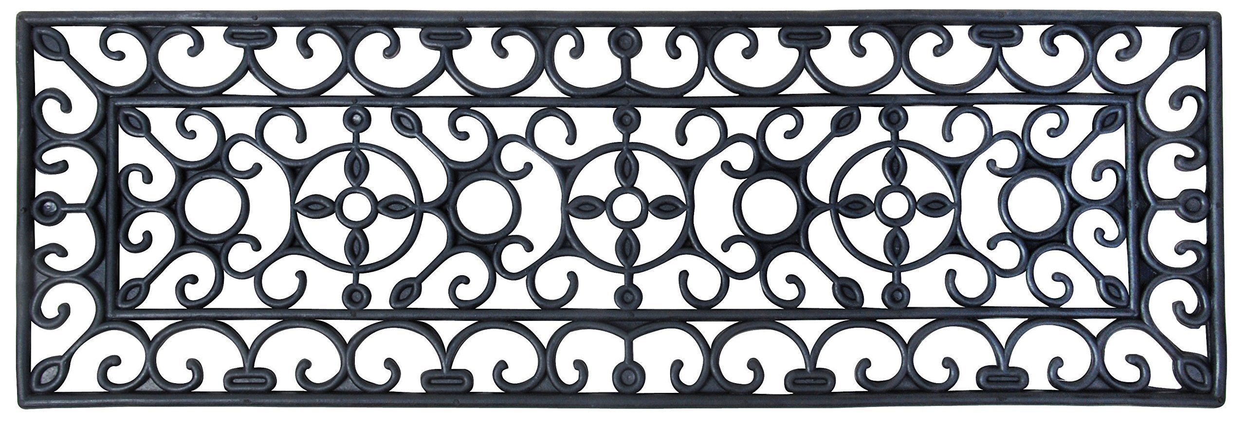 Esschert Design RB111 75 x 25cm XS Stair Rubber Mat - Black