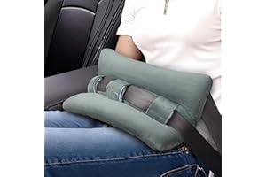 BEYOUDO Heart Surgery Pillow， Heart Pillows for After Heart Surgery Recovery, Chest Port Pacemaker Pillow for Chemo Patients Seatbelt, Gifts for Women After Hysterectomy (Gray)