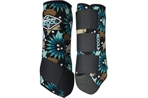 Professional's Choice 2XCOOL Sports Medicine Horse Boots | Protective & Breathable Design for Ultimate Comfort, Durability & Cooling in Active Horses | 2 Pack | Medium Bison