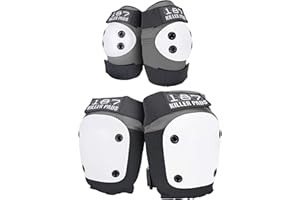 187 Killer Pads Knee Pads, Elbow Pads Combo Pack, Grey, Small/Medium