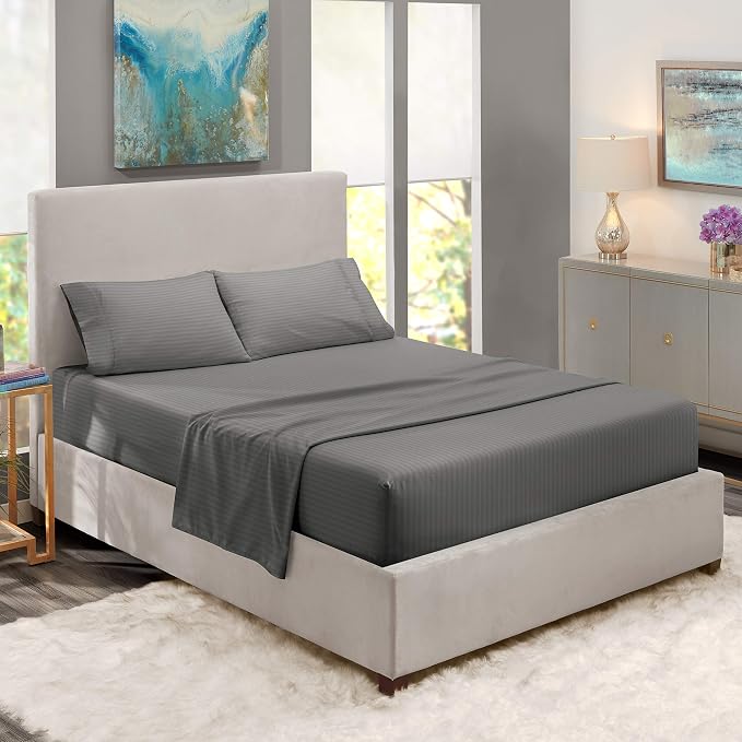 Nestl Bedding Damask Dobby Stripe 4 