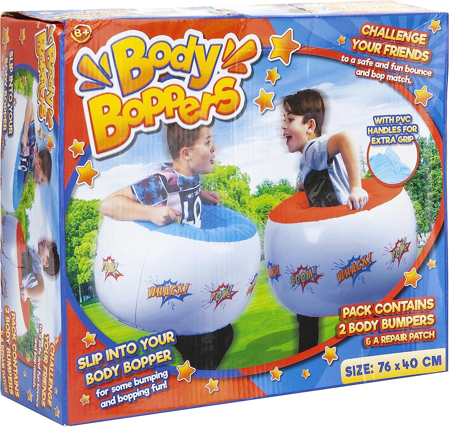 Delightful Multicolor Donut Body Boppers - 76 x 40cm (Pack of 2) - Entertaining & Fun Design - Perfect for Kids' Parties & Events