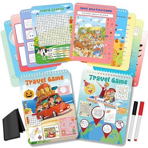 Elfew 2 Pack Reusable Activity Game for Kids Ages 4-8, 8-12,Travel
