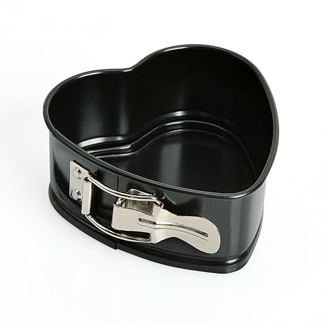 Kaiser Classic Mini-Herz-Springform, Ø 11 cm, antihaftbeschichtet Auslaufschutz Backform für 1/2 Rezeptportion Mini-Design gl