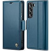 SINIANL for Samsung Galaxy S22 Plus Wallet Case with RFID Blocking, Galaxy S22+ Case Wallet for Men Women Card Holder Magnetic Clasp Kickstand Leather Book Folio Case for Galaxy S22 Plus Blue