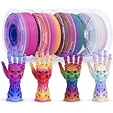 ZIRO Matte Fast Color Change PLA 4 Pack, 1.75mm Color Gradient Filament Bundle, No-Shine Rainbow PLA Filaments, Fit Most 3D Printers and Pen, 2.2lbs X 4 Spool