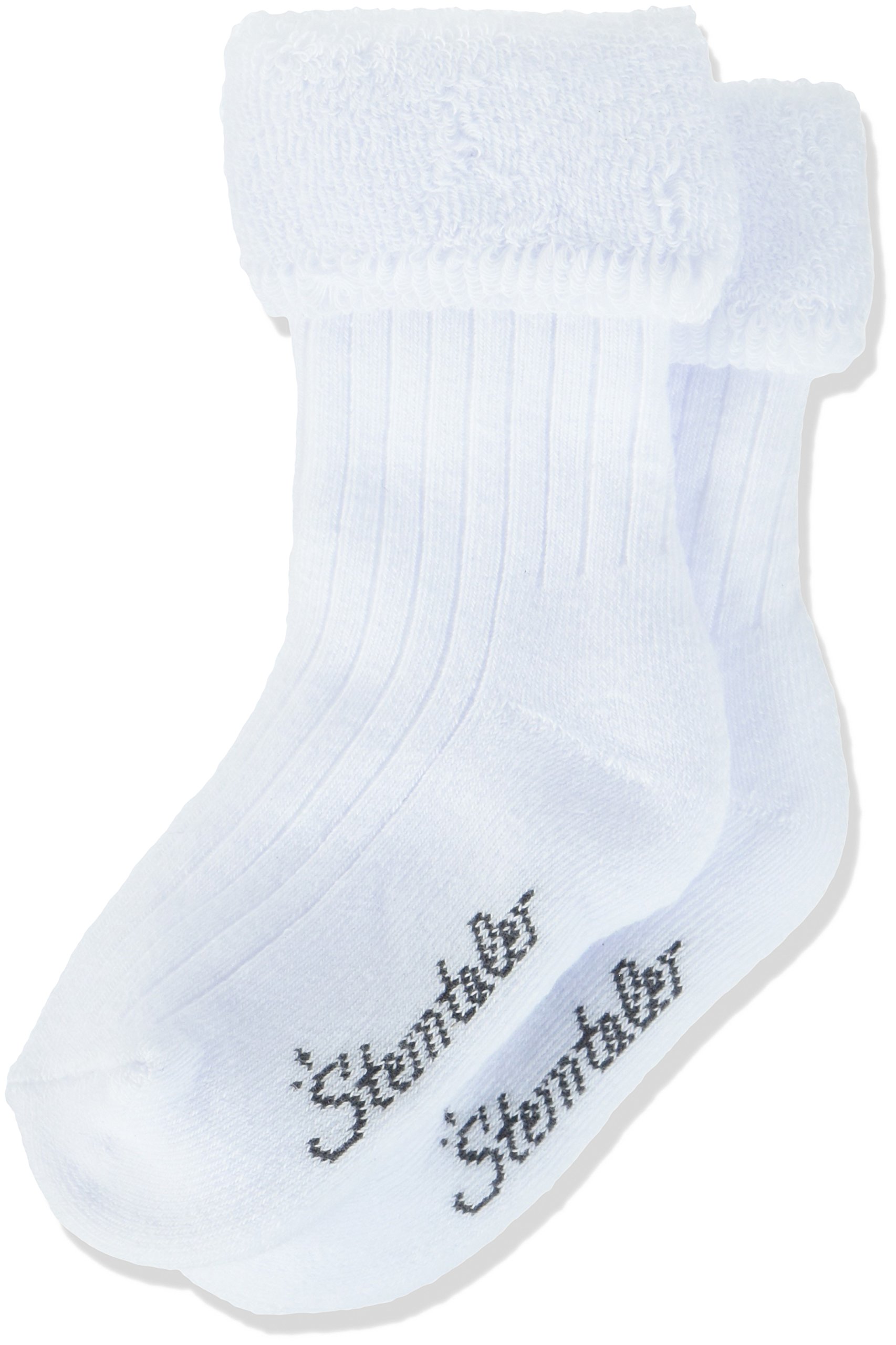 Sterntaler Unisex Baby Unisex Kid's Calcetines-Bebé Socks, Newborn (Size: 14) Socks, White (Weiss 500), 0-3 Months (Manufacturer Size: 14)