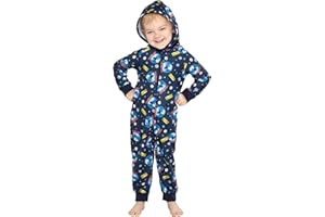 INTIMO Polar Express Big Kids Believe Hooded One-Piece Footless Sleeper Union Suit